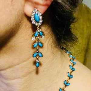 4 piece necklace set on gold plated